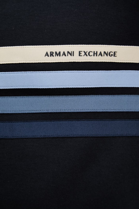 Armani Exchange mikina s kapucňou pánska XM002053.AF10818 tmavomodrá