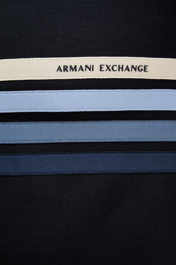 Armani Exchange mikina s kapucňou pánska XM002053.AF10818 tmavomodrá
