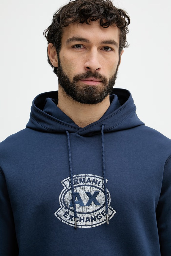 Armani Exchange bluza z kapturem męska granatowy XM002332.AF10818