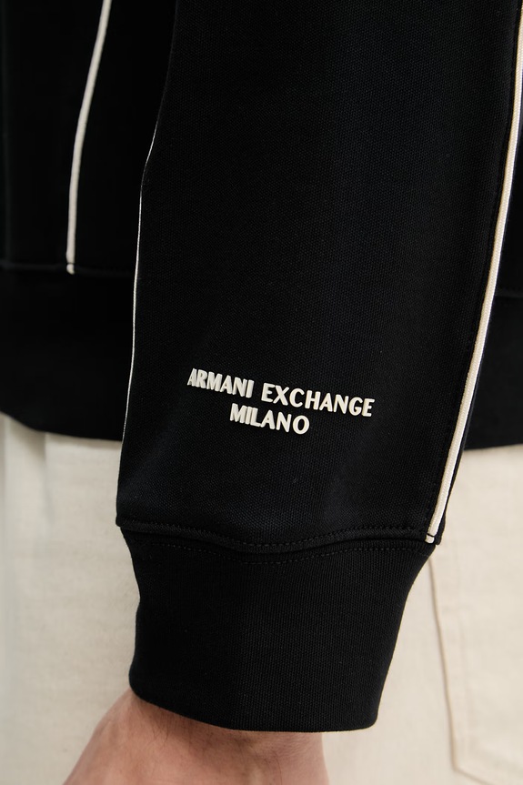 Armani Exchange bluza męska bawełniana XM002373.AF10365 czarny