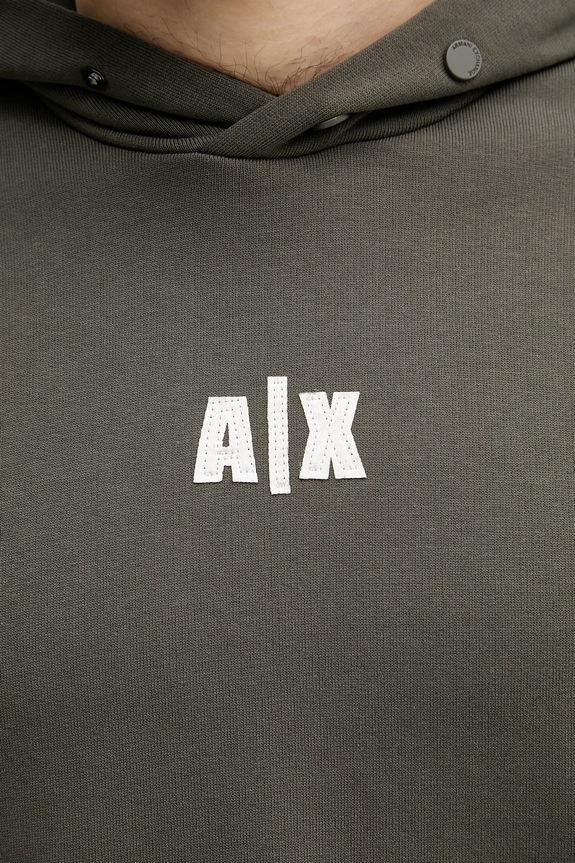 Armani Exchange hanorac cu glugă pentru bărbați, din bumbac XM002388.AF20169 verde