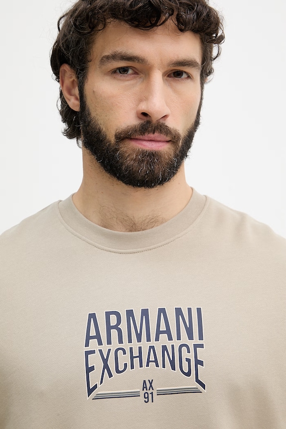 Armani Exchange pánska mikina z bavlny béžová XM002446.AF22124