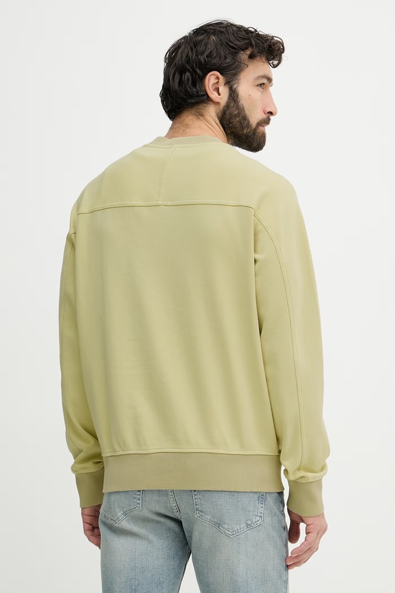 Odzież BOSS Orange bluza męska bawełniana 50559151 zielony