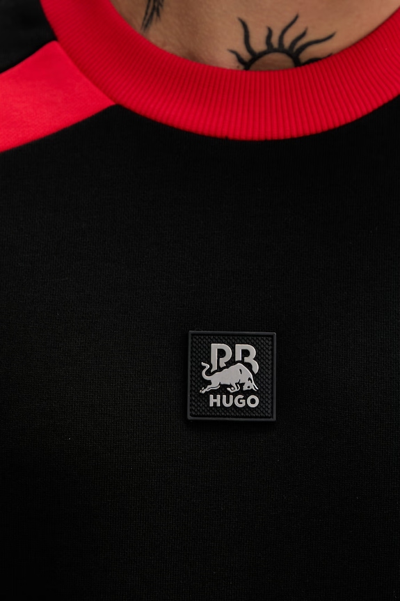 HUGO bluza męska bawełniana Davalio_RB 50559679 czarny