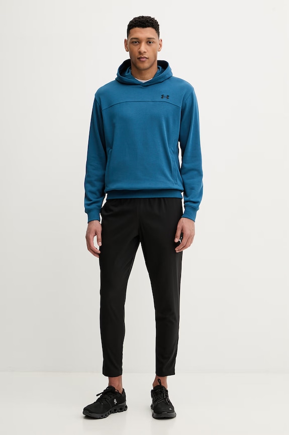 Under Armour μπλούζα με κουκούλα ανδρική βαμβακερή Rival LW Hoodie 6012335 μπλε SS26