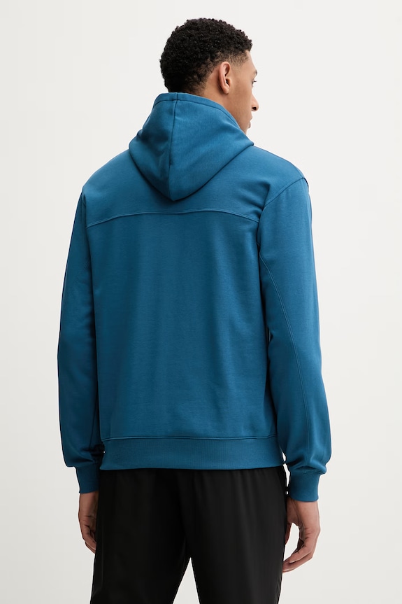Ρούχα Under Armour μπλούζα με κουκούλα ανδρική βαμβακερή Rival LW Hoodie 6012335 μπλε