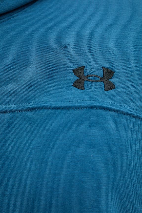 Under Armour μπλούζα με κουκούλα ανδρική βαμβακερή Rival LW Hoodie 6012335 μπλε