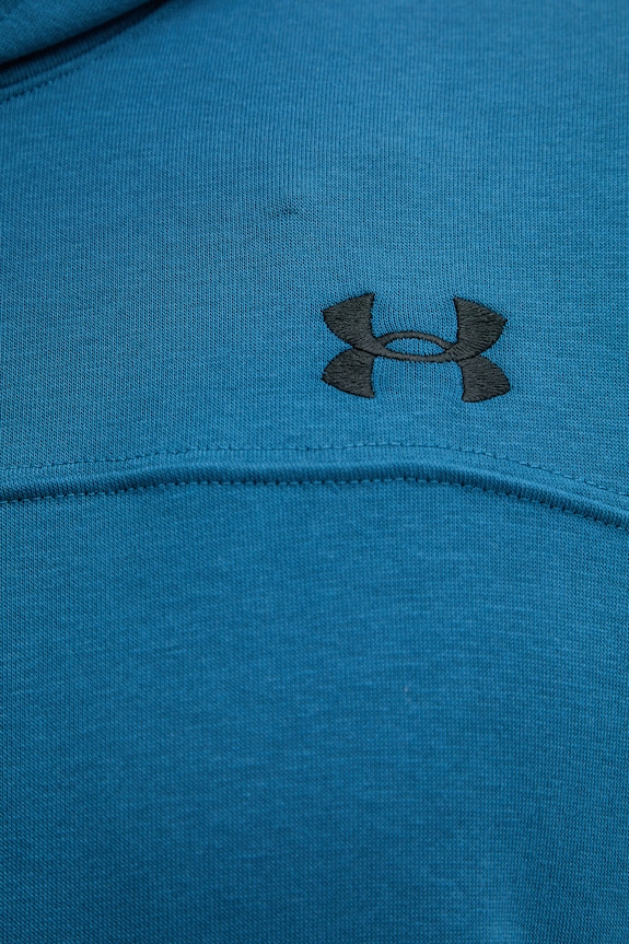 Under Armour μπλούζα με κουκούλα ανδρική βαμβακερή Rival LW Hoodie 6012335 μπλε