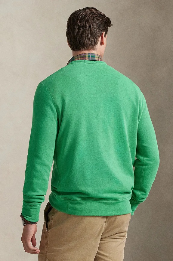 Polo Ralph Lauren ISLAND LOOPBACK-KNT-SWEATSHIRT μπλούζα βαμβακερή ανδρική 710A12485003 πράσινο SS26