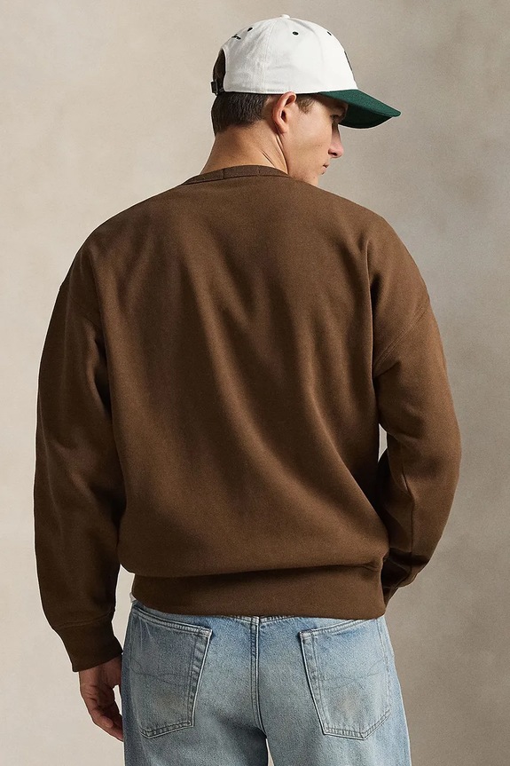 Polo Ralph Lauren bluza SEASONAL FLEECE-KNT-SWEATSHIRT 710A13264001 brązowy SS26