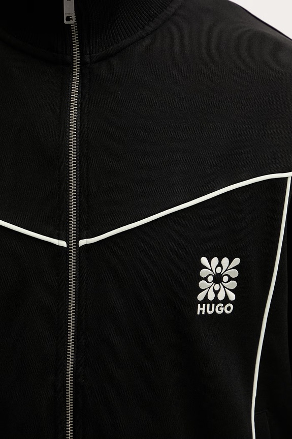 HUGO hanorac pentru bărbați, cu bumbac Darynt 50556587 negru