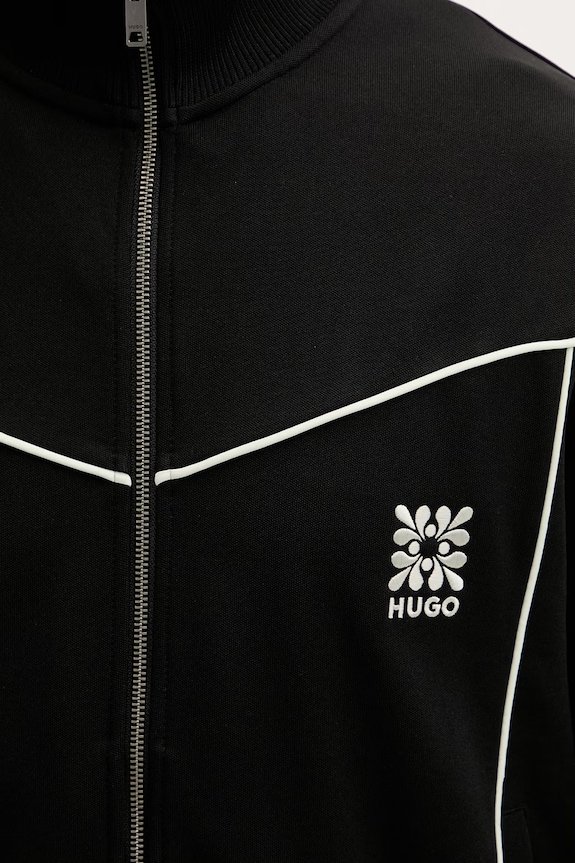HUGO hanorac pentru bărbați, cu bumbac Darynt 50556587 negru