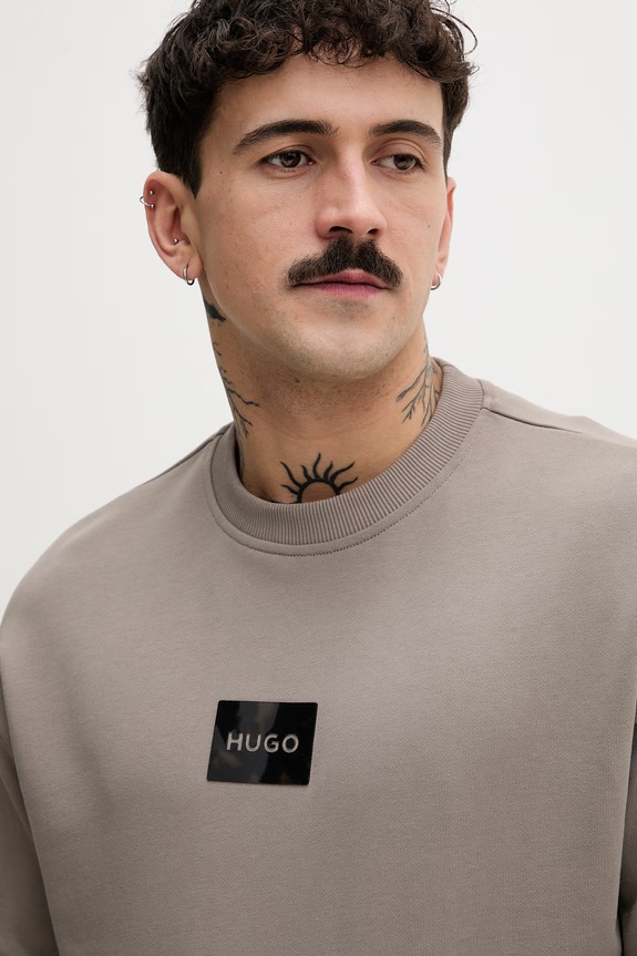 HUGO hanorac de bumbac Daylo bej 50557452