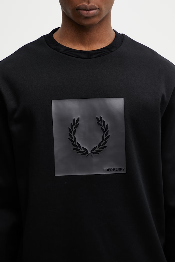 Fred Perry felpa nero M2425
