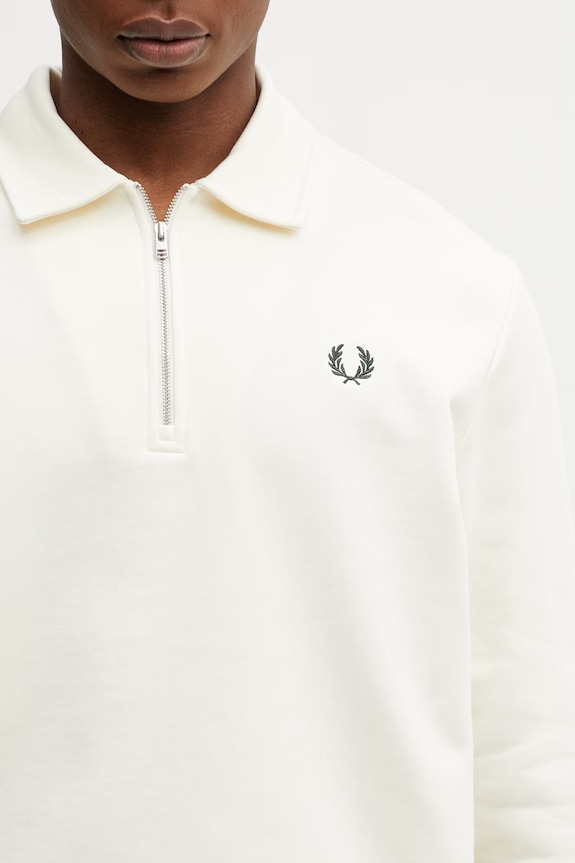 Fred Perry cotton sweatshirt beige M2426