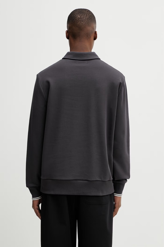 Odzież Fred Perry bluza bawełniana M2426 szary