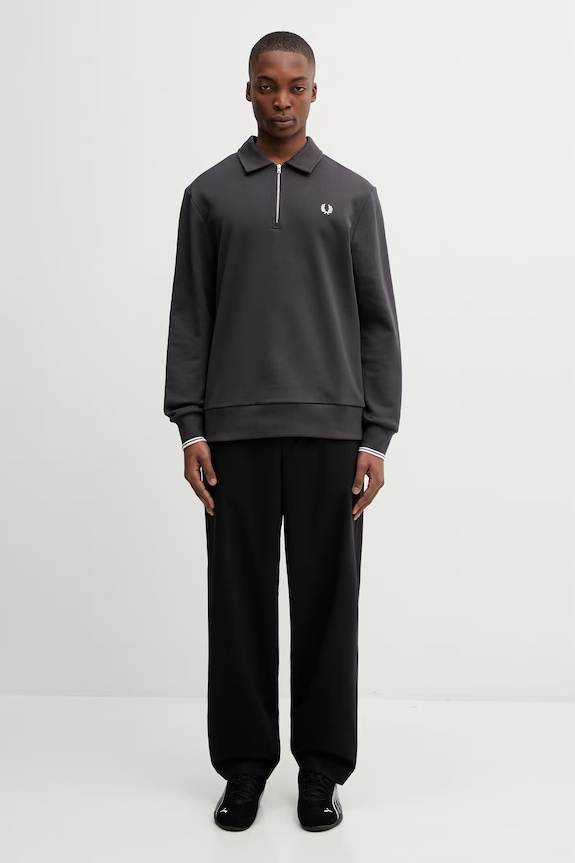 Fred Perry bluza bawełniana M2426 szary