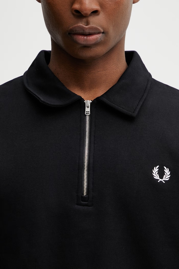 Bavlnená mikina Fred Perry čierna M2426