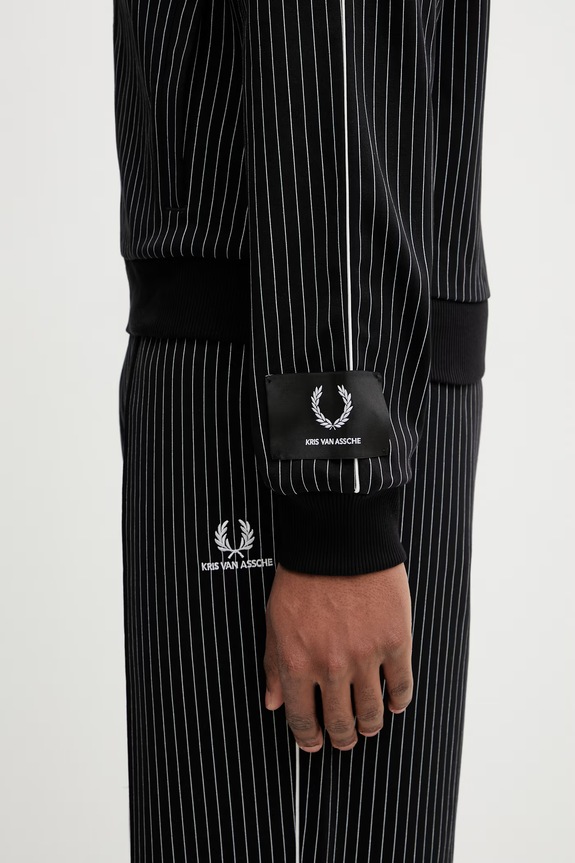 Fred Perry x Kris Van Assche kurtka z bawełną męska SJ2100 czarny
