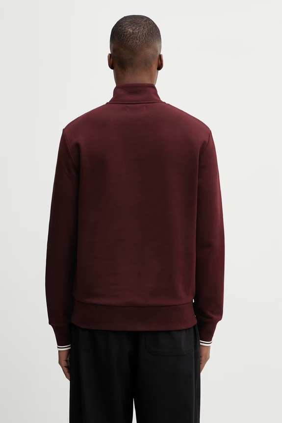 Îmbrăcăminte Fred Perry hanorac bărbătesc din bumbac M3574.64A burgundia