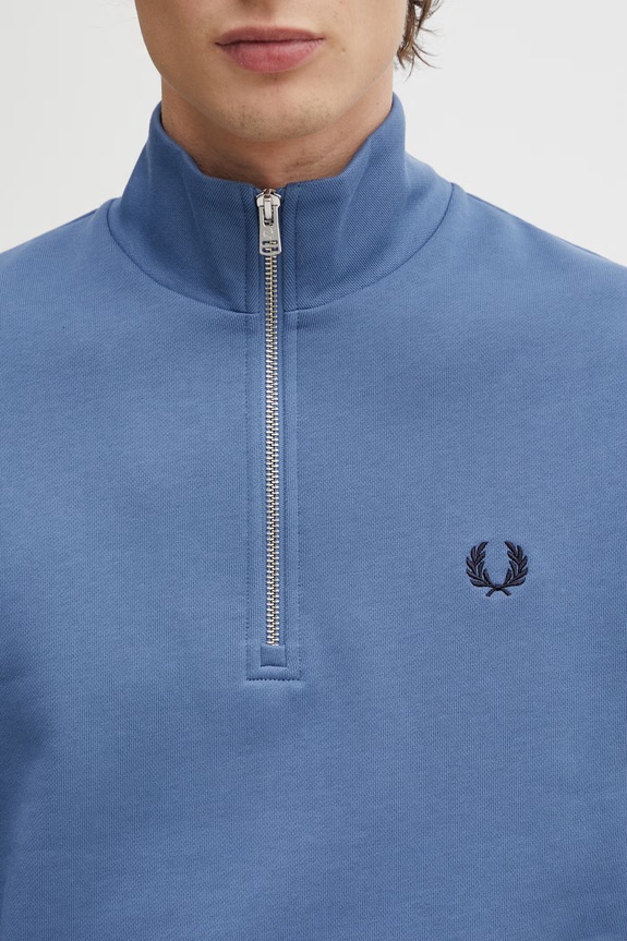 Fred Perry mikina bavlněná pánská modrá M3574.89A