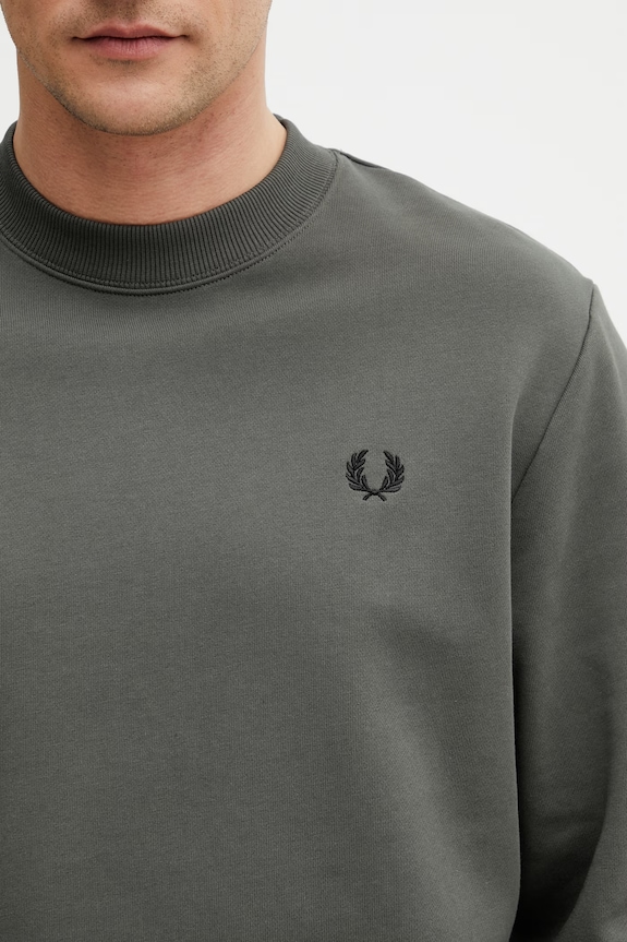 Fred Perry bluza męska bawełniana zielony M7535.U70