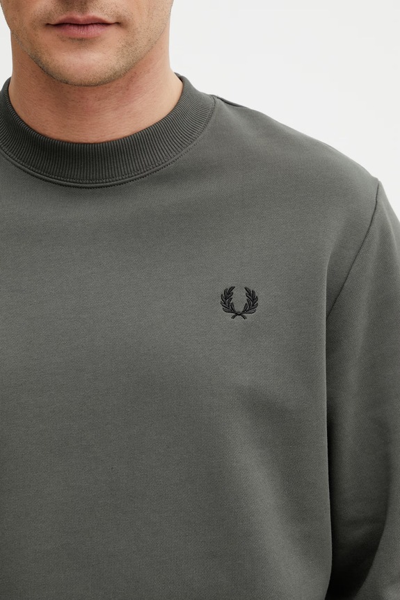 Fred Perry bluza bawełniana męska zielony M7535.U70