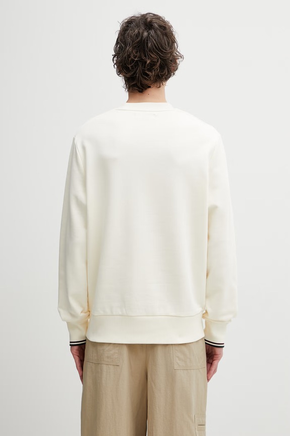 Odzież Fred Perry bluza męska bawełniana M7535.84A beżowy