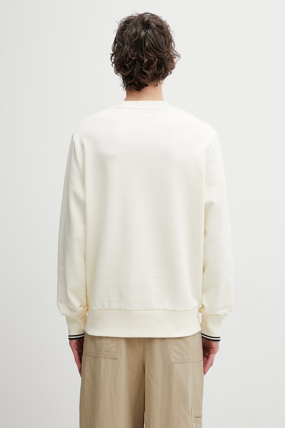 Odzież Fred Perry bluza bawełniana męska M7535.84A beżowy