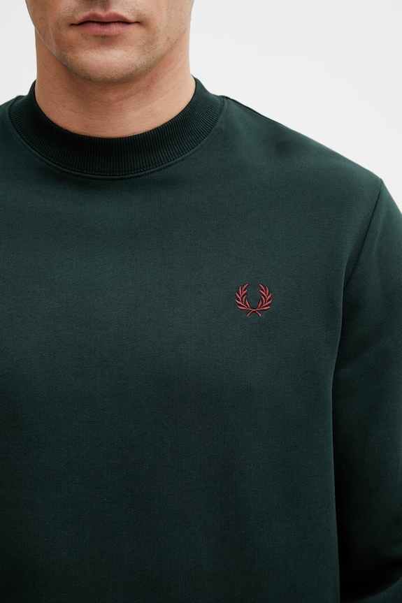 Fred Perry суичър от памук мъжки зелен M7535.85A