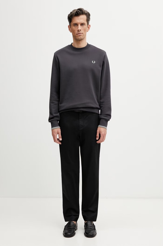 Fred Perry bluza męska bawełniana M7535.87A szary