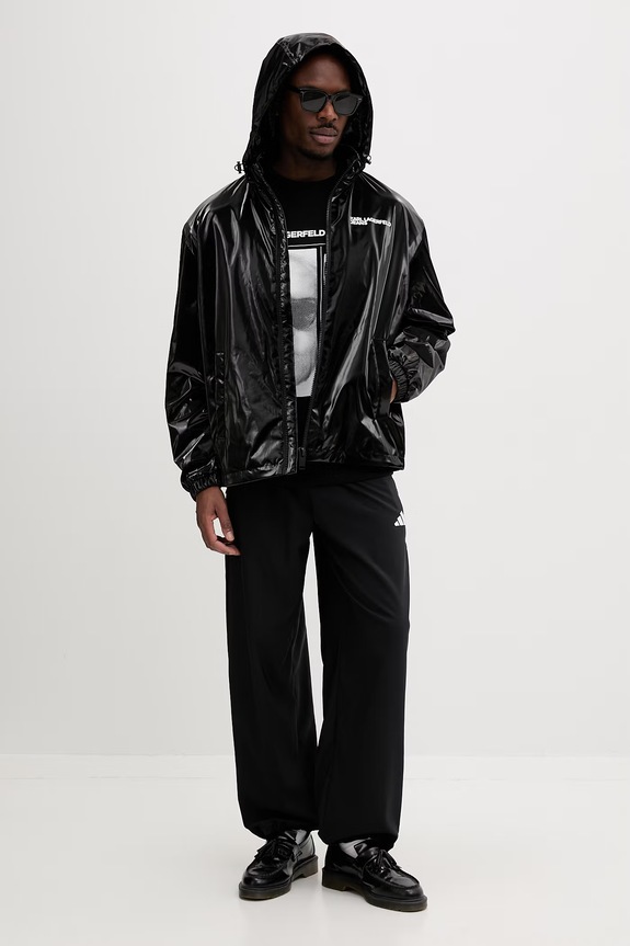 Karl Lagerfeld Jeans bluza oversize męska bawełniana B2M20033 czarny SS26