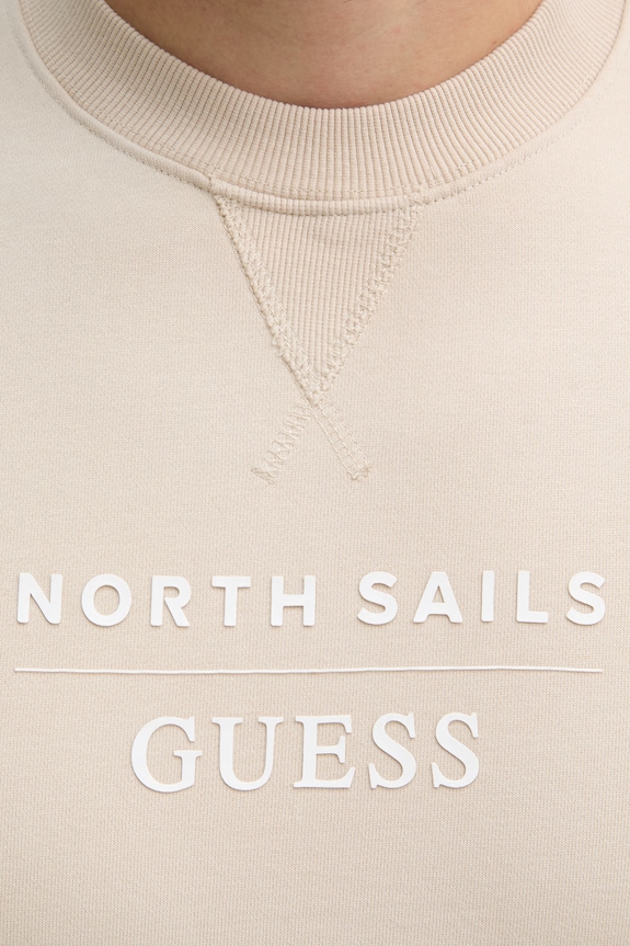 Guess hanorac bărbați din bumbac x North Sails M6GQ26.K3490 bej