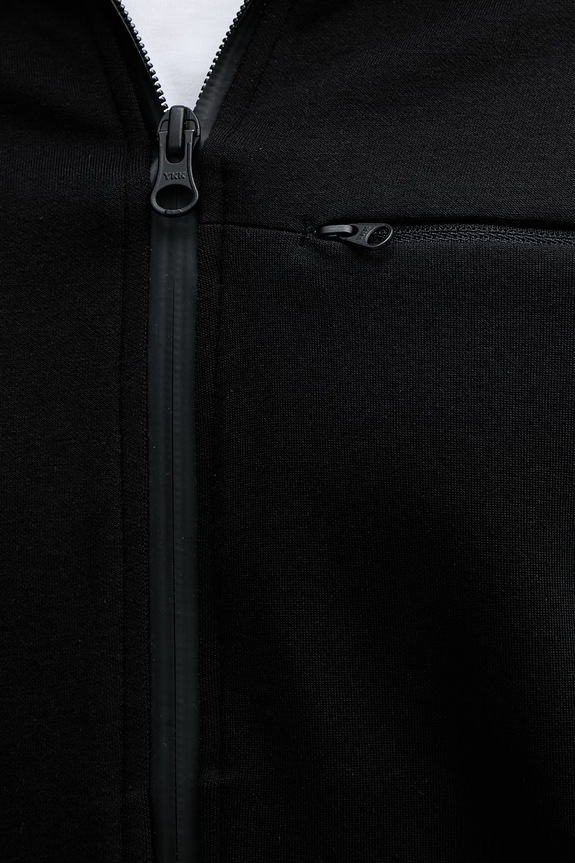 Blauer bluza rozpinana z kapturem męska z bawełną SHAW BLUF02034 czarny