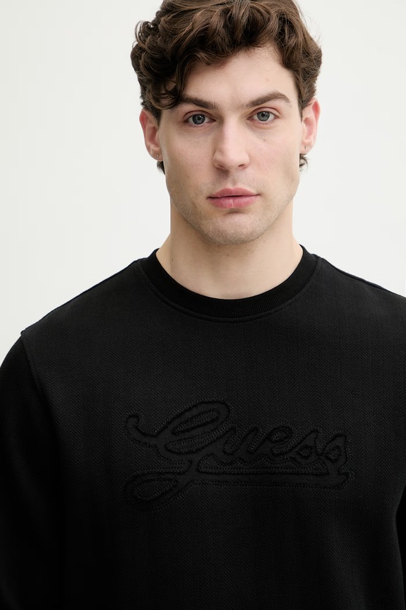 Guess dukserica muška pamukna crna M6GQ12.K3014