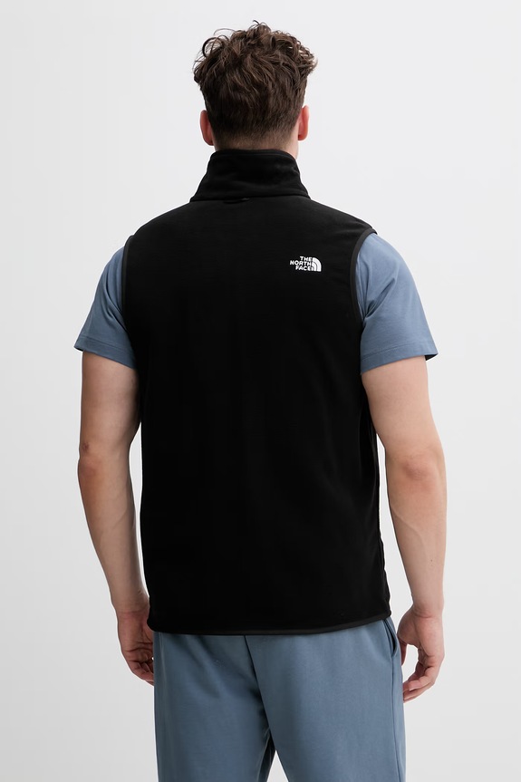 Oblačila The North Face pulver brez rokavov moški GLACIER NF0A8DQNJK31 črna