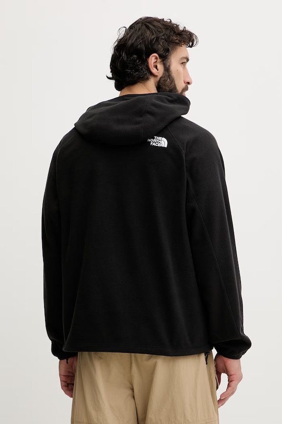 Abbigliamento The North Face felpa con cappuccio da uomo in pile OXARA NF0A8G0XJK31 nero