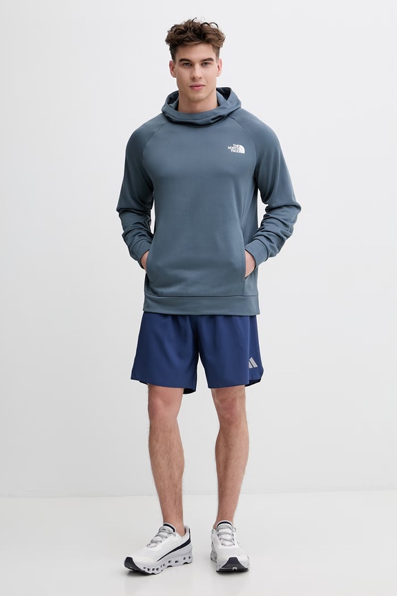 The North Face pulover s kapuco moški Reaxion 2.0 NF0A8G2ALGW1 modra SS26