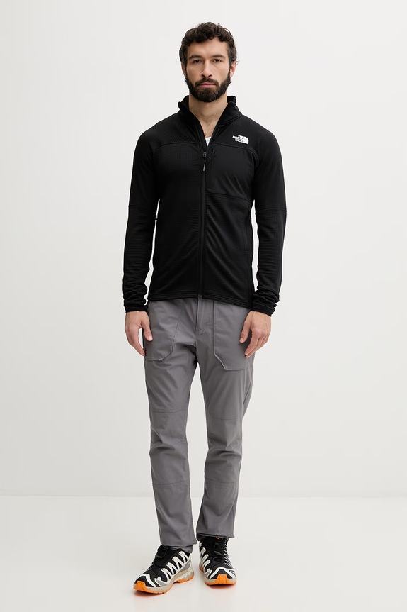 The North Face μπλούζα με κουμπιά Ανδρική Powergrid stormgap NF0A8G2XJK31 μαύρο SS26