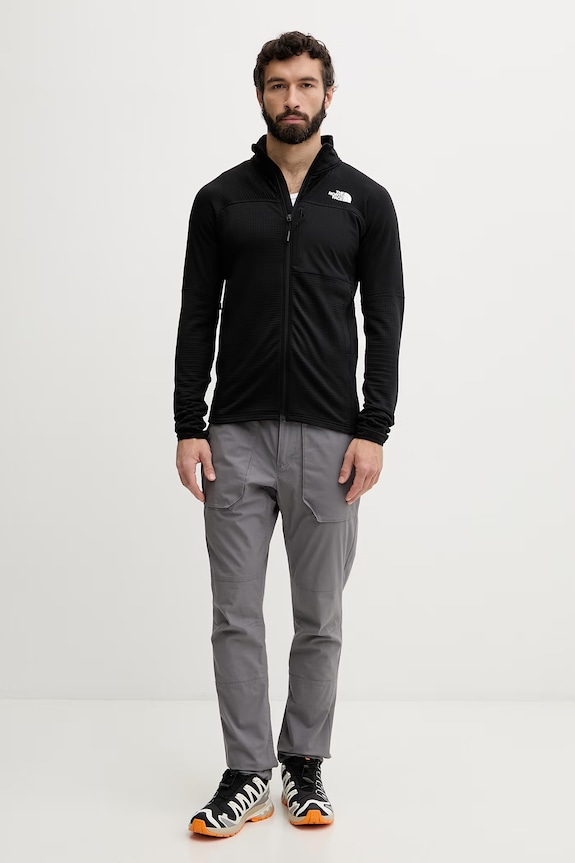 The North Face μπλούζα με κουμπιά Ανδρική Powergrid stormgap NF0A8G2XJK31 μαύρο SS26