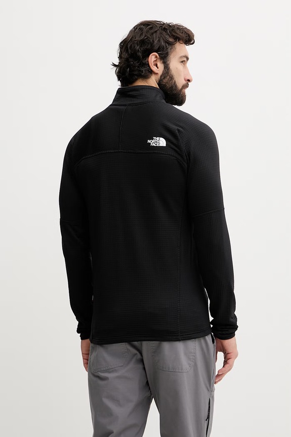 Ρούχα The North Face μπλούζα με κουμπιά Ανδρική Powergrid stormgap NF0A8G2XJK31 μαύρο
