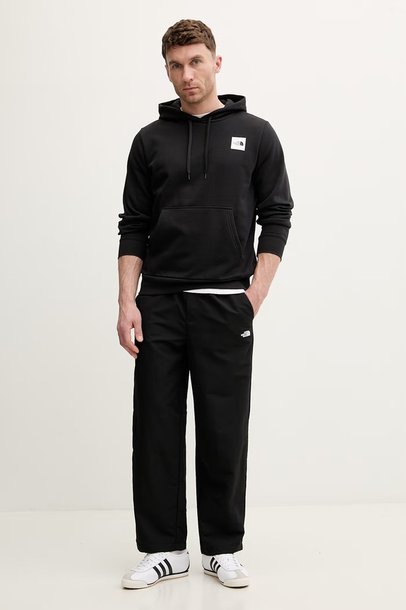 The North Face bluza z kapturem męska z bawełną Evolution NF0A8G9EJK31 czarny SS26