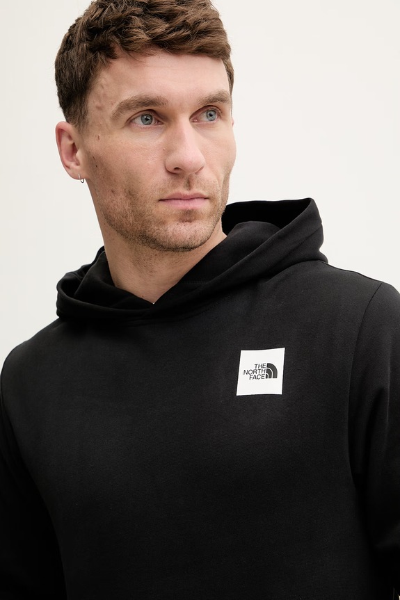 The North Face pánska bavlnená mikina s kapucňou EXPEDITION PHOTO RELAXED čierna NF0A8G9NJK31