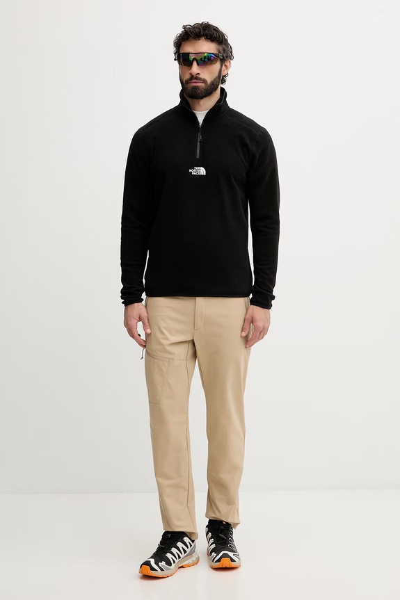 The North Face μπλούζα ανδρική φλις EMBROIDERED LOGO NF0A8HRWJK31 μαύρο SS26