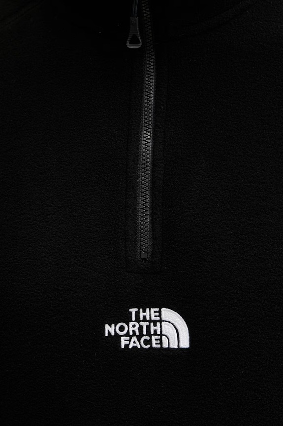 The North Face μπλούζα ανδρική φλις EMBROIDERED LOGO NF0A8HRWJK31 μαύρο