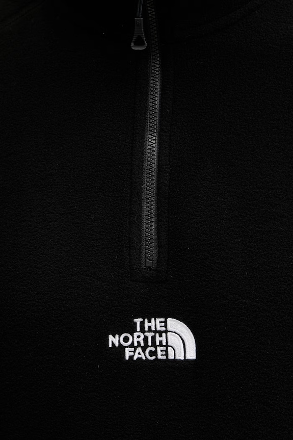 The North Face μπλούζα ανδρική φλις EMBROIDERED LOGO NF0A8HRWJK31 μαύρο