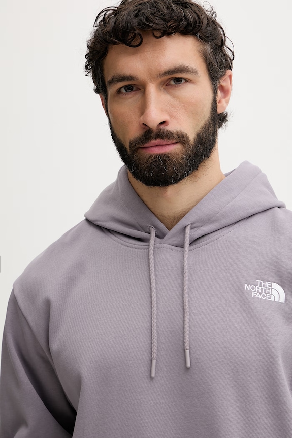 The North Face dukserica za muškarce s pamukom Essential ljubičasta NF0A89ESG7O1
