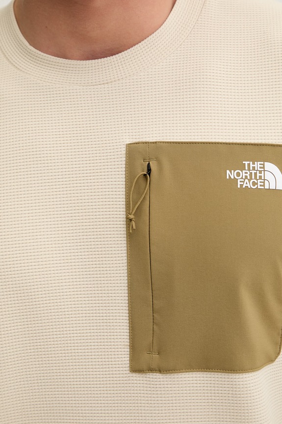 The North Face longsleeve męski KECHA NF0A8CS9DOM1 beżowy