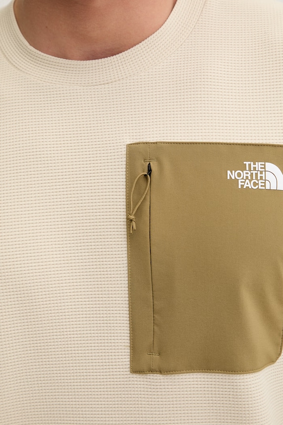 The North Face longsleeve męski KECHA NF0A8CS9DOM1 beżowy