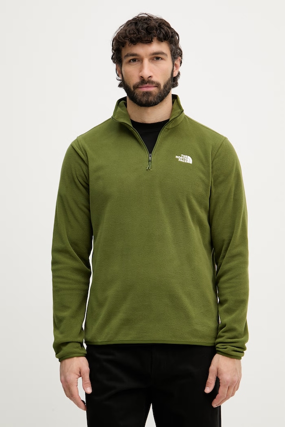 The North Face mikina pánska flísová zelená NF0A8D0QBRI1